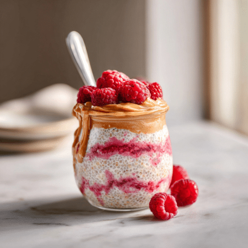 Raspberry Vanilla Overnight Oats