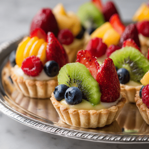 Mini Fruit Tartlets with Vanilla Cream