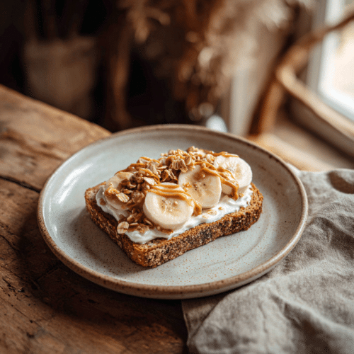 Peanut Butter Banana Yogurt Toast