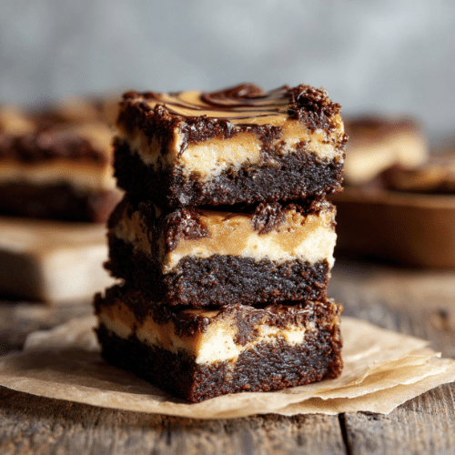Peanut Butter Cheesecake Brownie Bars