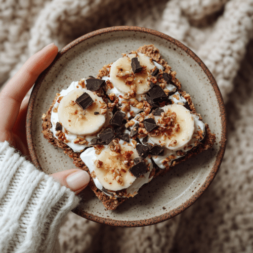 Banana Yogurt Crispbread Bites