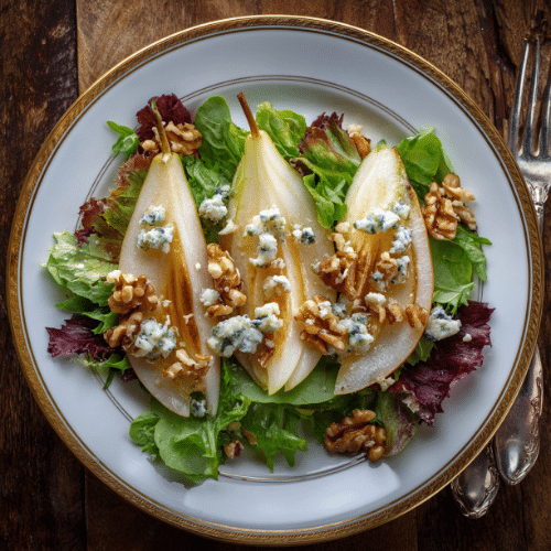 Pear, Walnut & Blue Cheese Salad