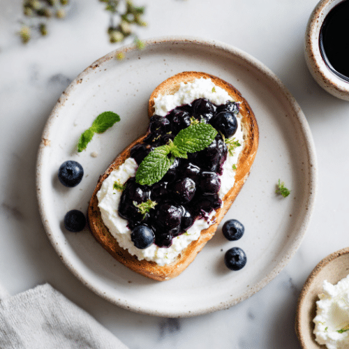 Blueberry Ricotta Toast