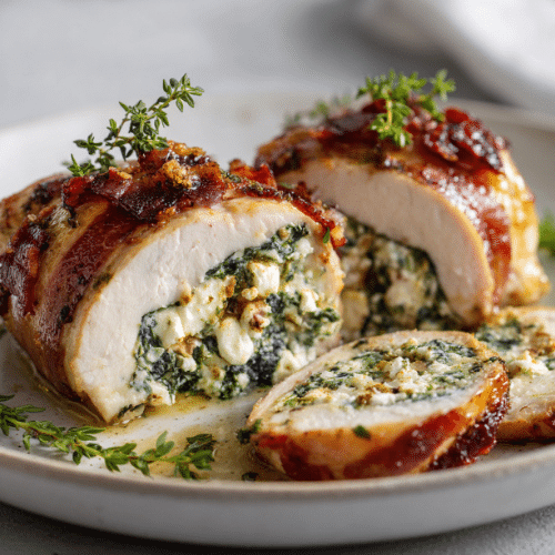 Spinach and Feta Stuffed Chicken Breast