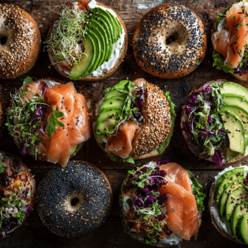 Gourmet Bagel Sandwiches