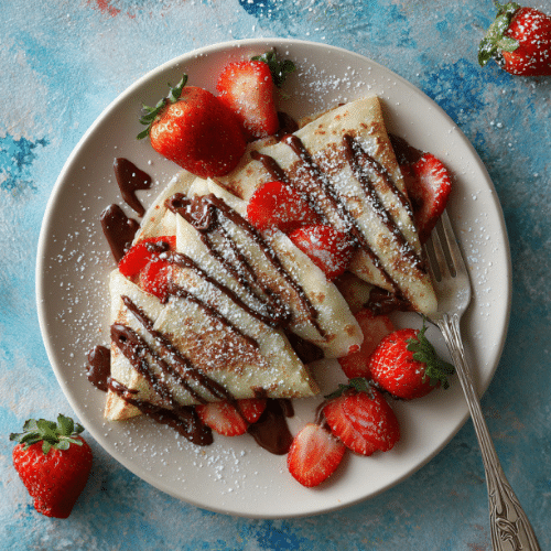 Strawberry Nutella Crepes
