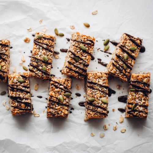No-Bake Chocolate Drizzled Granola Bars