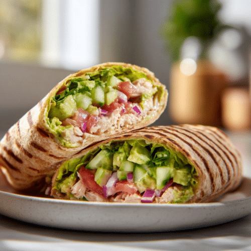 Turkey Avocado Veggie Wraps