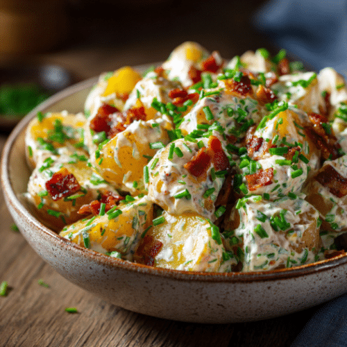 Creamy Bacon & Chive Potato Salad