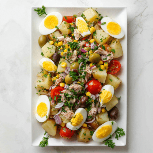 Mediterranean Tuna Potato Salad