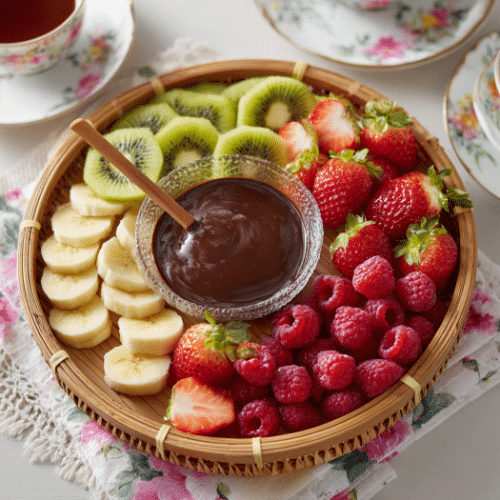 Fresh Fruit Platter with Chocolate Dip