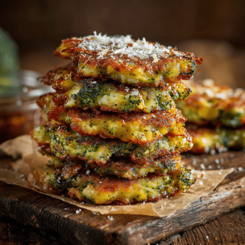Cheesy Broccoli Fritters