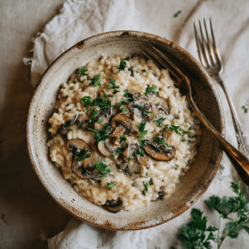 Creamy Mushroom Risotto