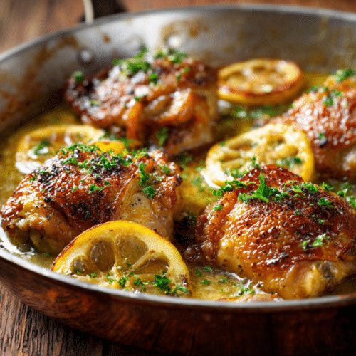 Lemon Garlic Roasted Chicken Thighs & Drumsticks