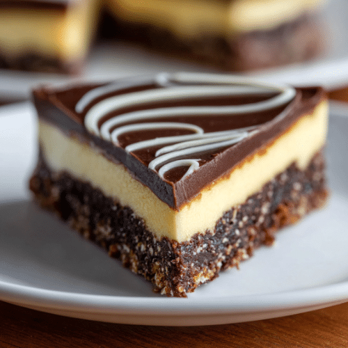 Classic Nanaimo Bar Slice