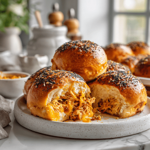 Cheesy Chicken Stuffed Buns
