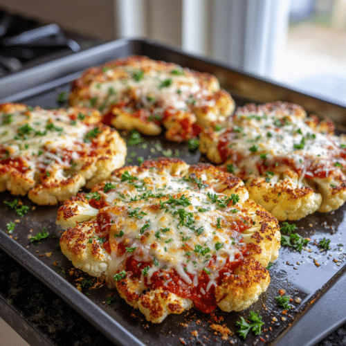 Cauliflower Parmesan Steaks
