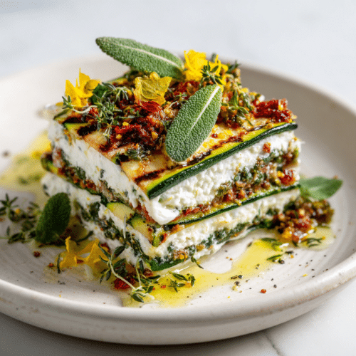 No-Bake Zucchini Ricotta Lasagna