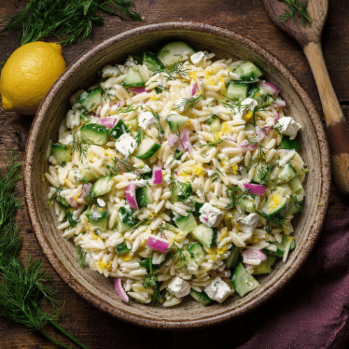 Creamy Greek Orzo Salad