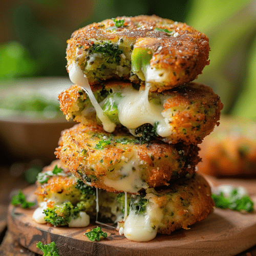 Cheesy Broccoli Fritters