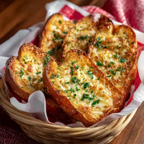 Cheesy Garlic Bread Toasts