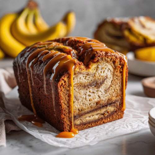 Caramel Swirl Banana Bread