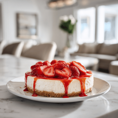 Classic Strawberry Cheesecake