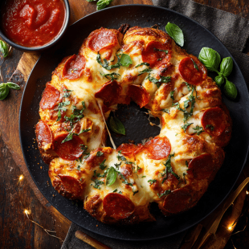 Pepperoni Pizza Pull-Apart Ring