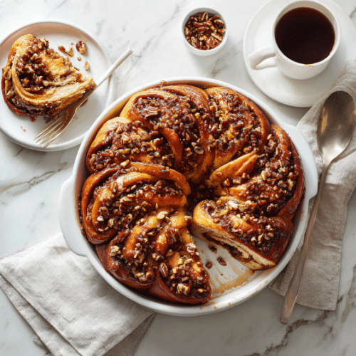 Sticky Pecan Caramel Twist Bread