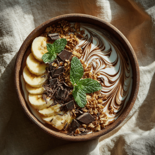 Chocolate Banana Yogurt Smoothie Bowl