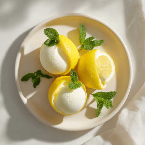 Frozen Lemon Mousse Cups