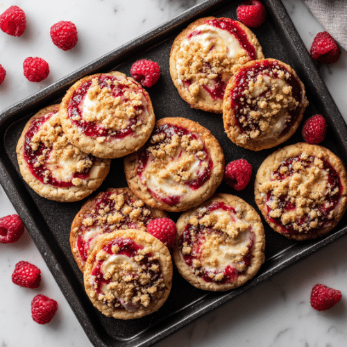 Raspberry Cheesecake Cookies