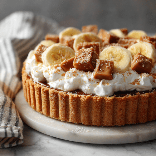 Banoffee Tart with Salted Caramel Fudge