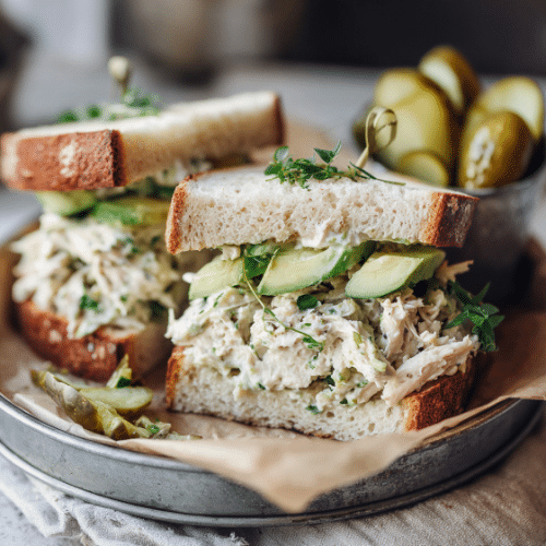 Creamy Chicken Avocado Sandwich