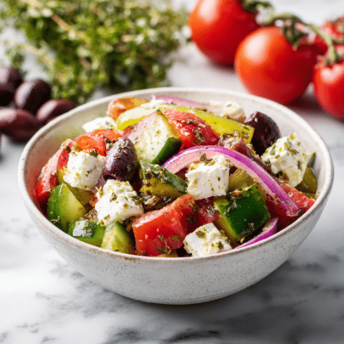 Classic Greek Village Salad (Horiatiki)