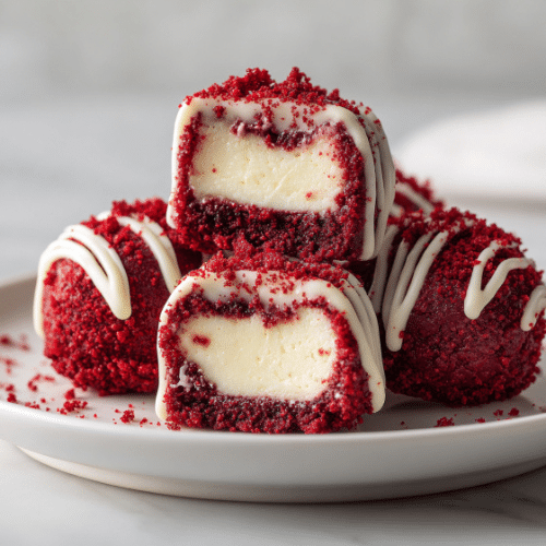 Red Velvet Cheesecake Bites
