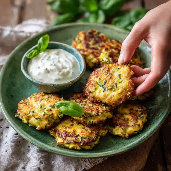 Zucchini Parmesan Fritters