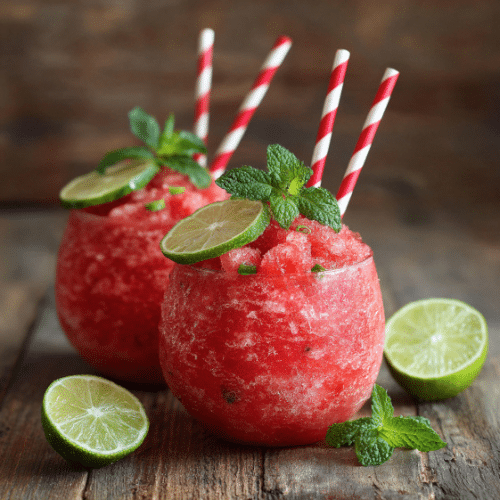Frozen Watermelon Slush Bowls