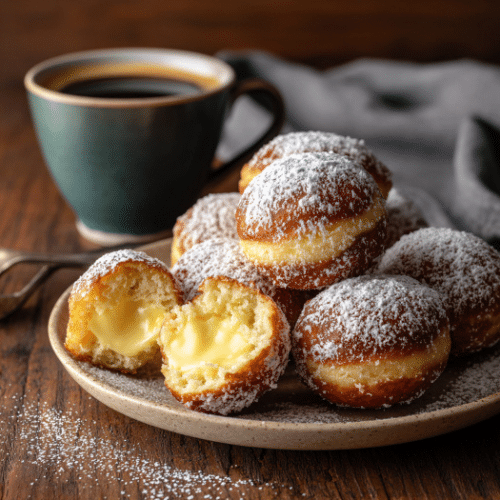 Vanilla Custard-Filled Donuts