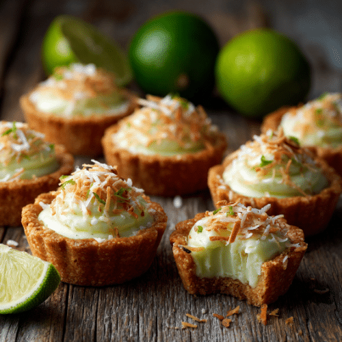 Mini Key Lime Coconut Tarts