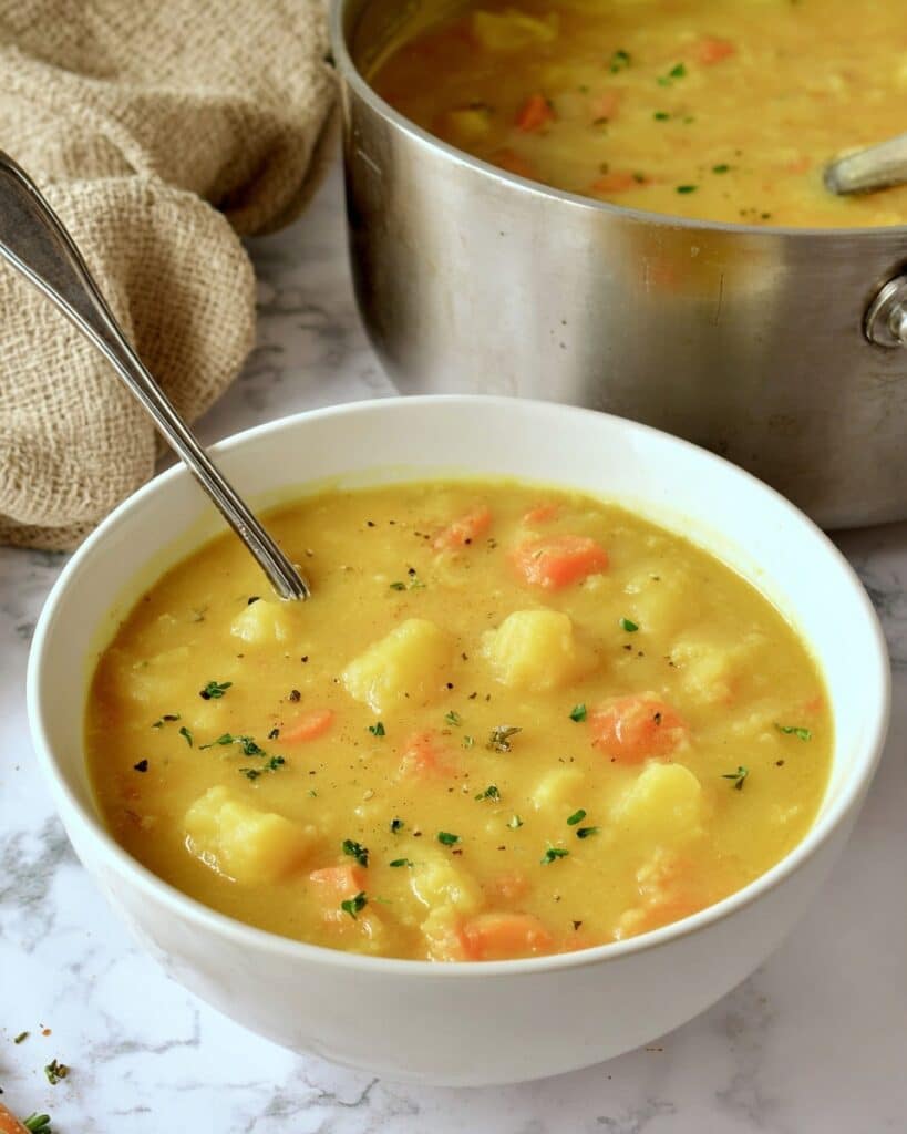 Vegan German Potato Soup (Kartoffelsuppe) Recipe