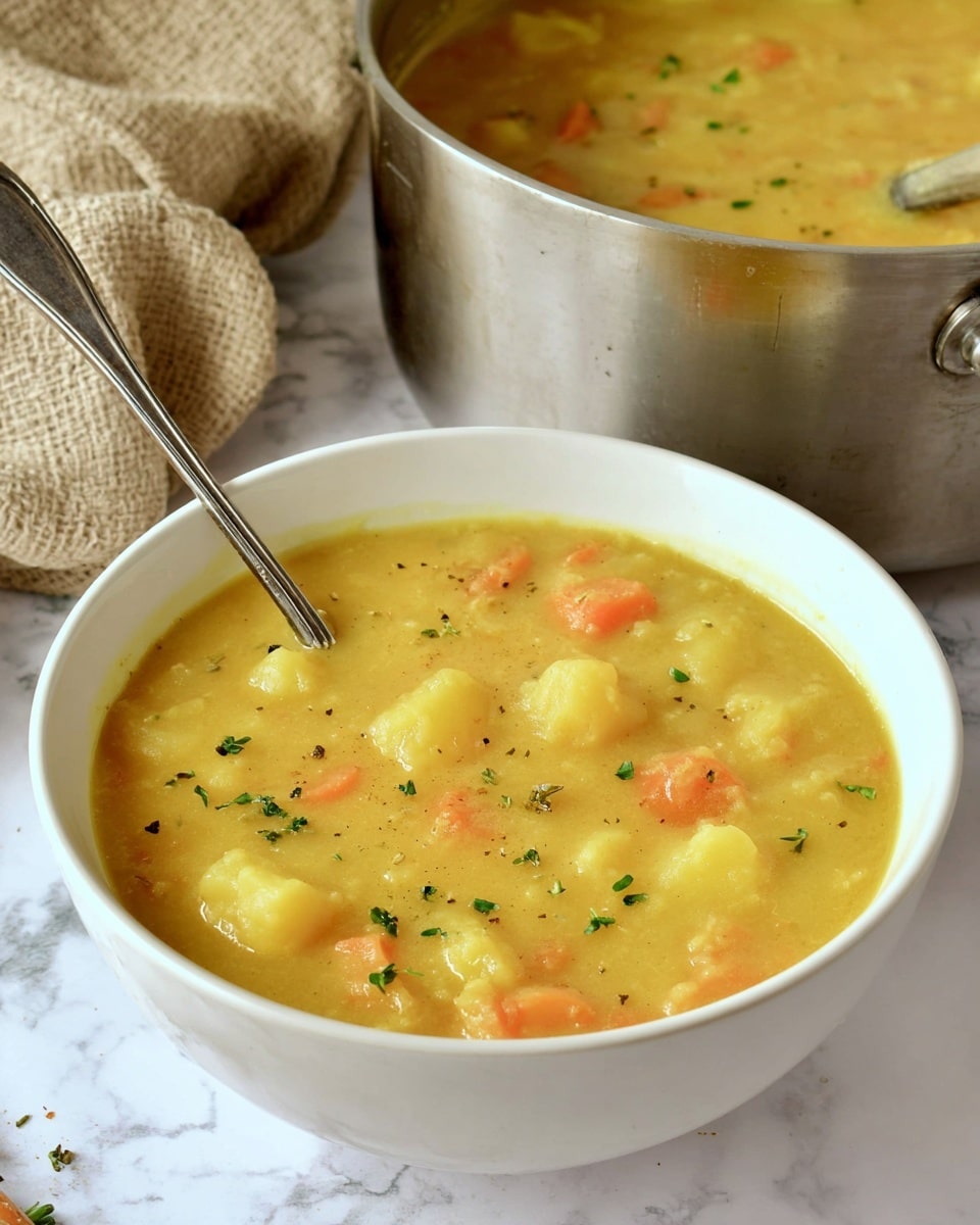 Vegan German Potato Soup (Kartoffelsuppe) Recipe - Recipe Image
