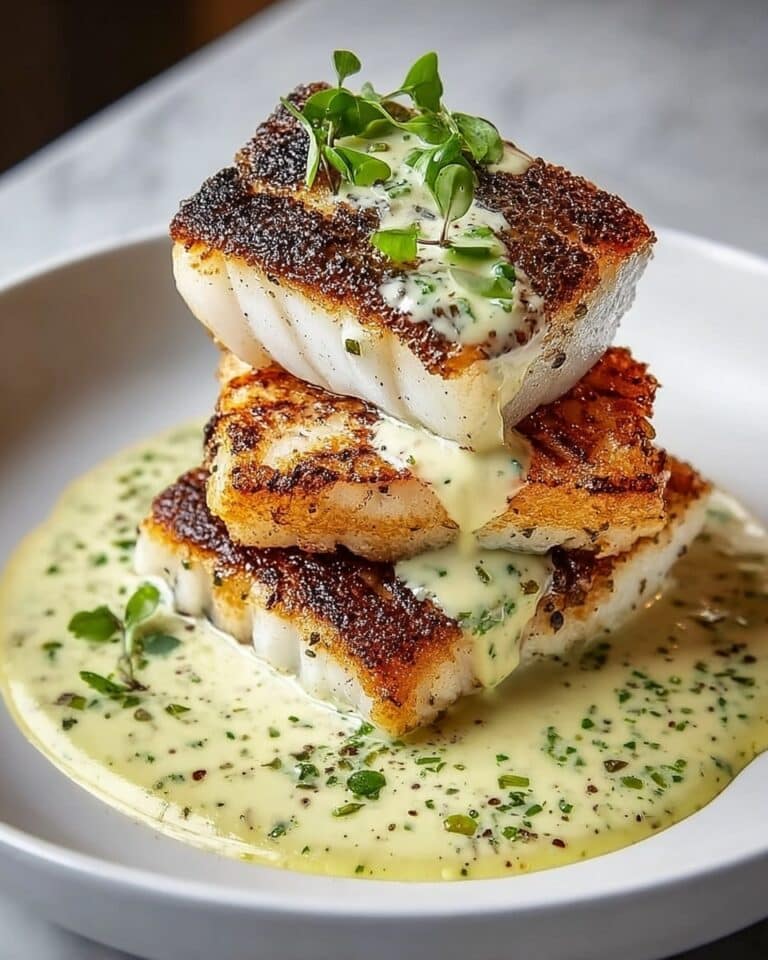 Lemon Garlic Butter Cod with Crispy Skin Recipe
