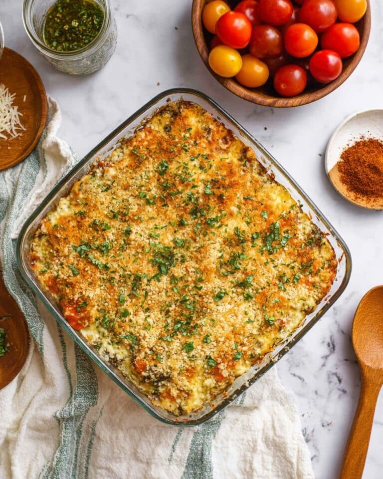 White Bean and Pesto Bake Recipe