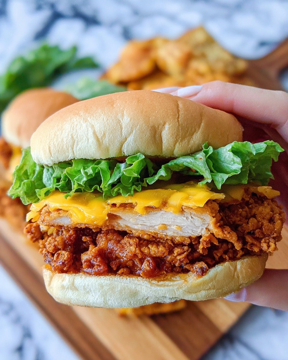 Spicy Crispy Chicken Burger Recipe - Recipe Image
