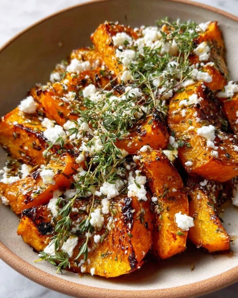 Roast Pumpkin With Feta & Honey Recipe
