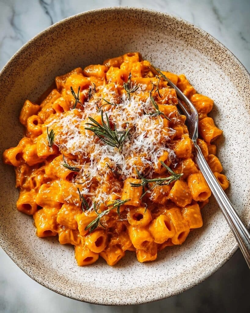 Roasted Pumpkin Garlic Pasta Recipe