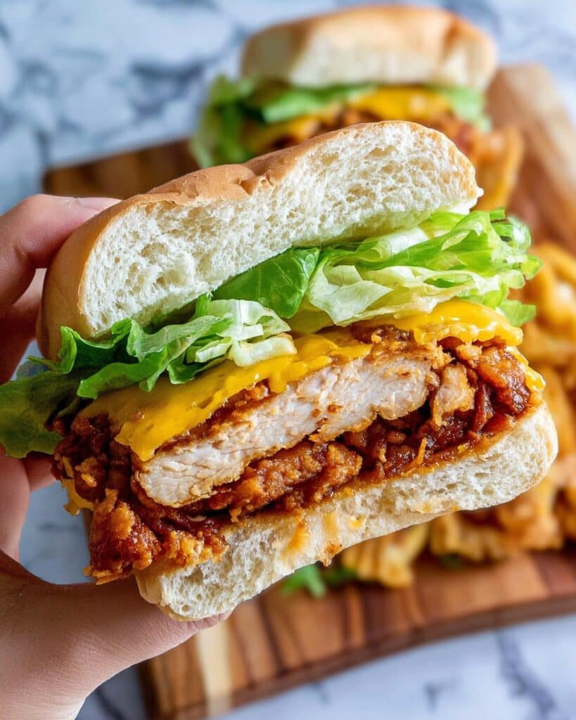 Spicy Crispy Chicken Burger Recipe
