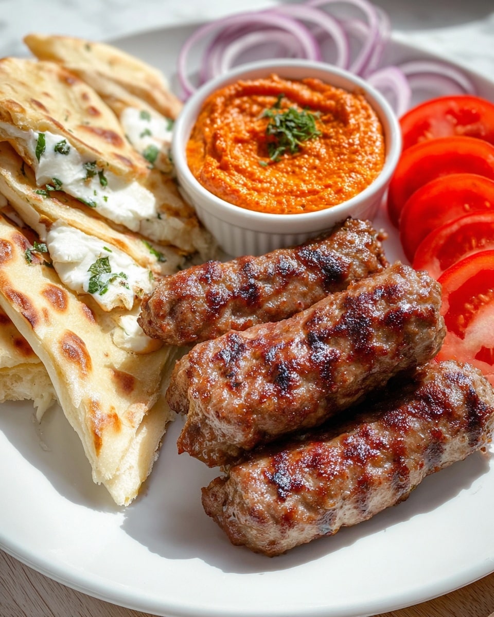 Grilled Cevapi: Traditional Balkan Sausages with a Flavorful Twist Recipe - Recipe Image