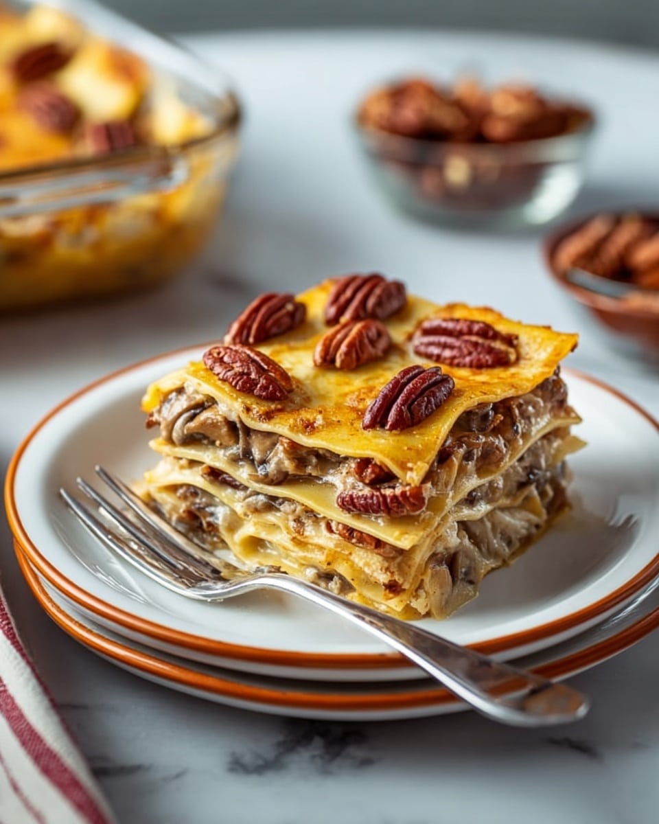 Easy No-Bake Pecan Pie Lasagna Recipe - Recipe Image